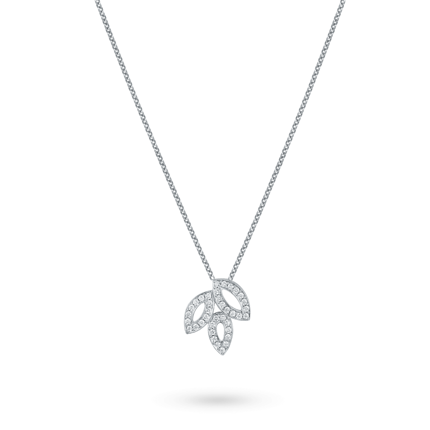 Lily Cluster Small Diamond Pendant in Platinum, Product Image 2