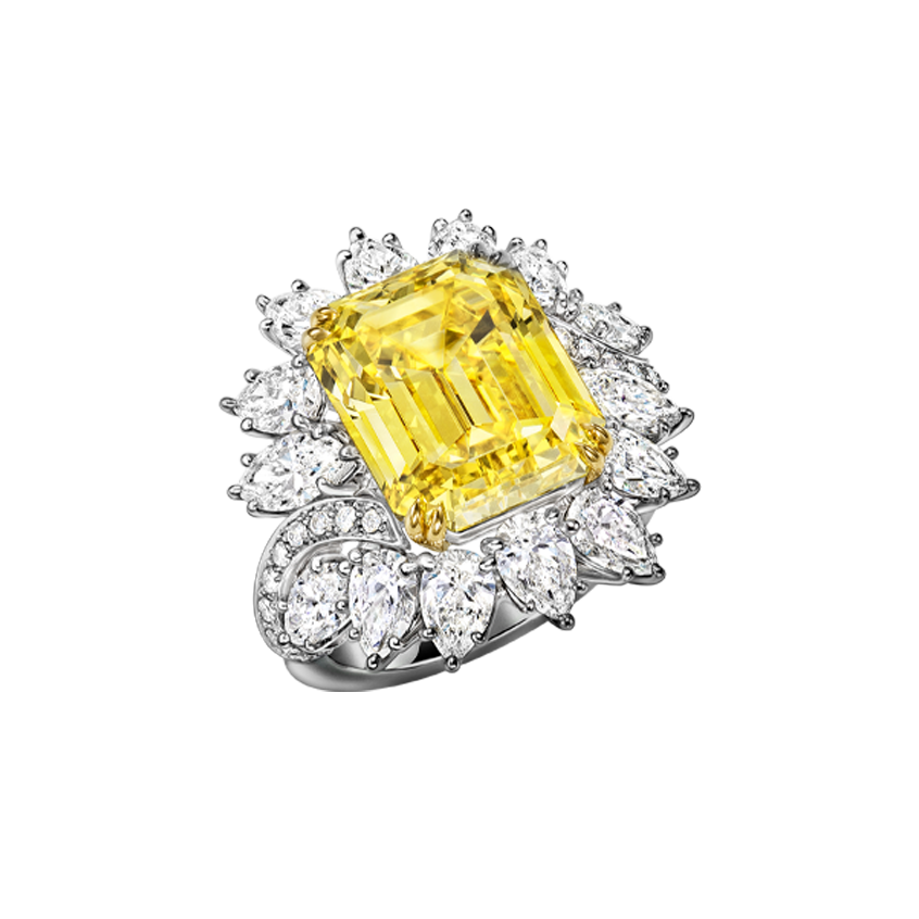 High Jewelry Yellow Diamond Ring